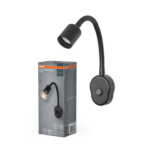 Plug Tube Flex GU10 Black EU Plug - , изображение 2