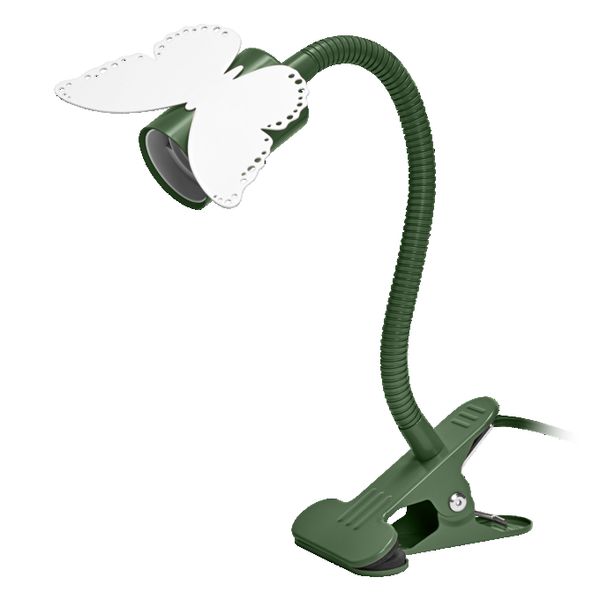 Clip Butterfly E27 Green EU Plug - 
