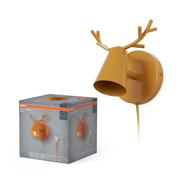 Wall Deer E14 Yellow EU Plug - , изображение 2