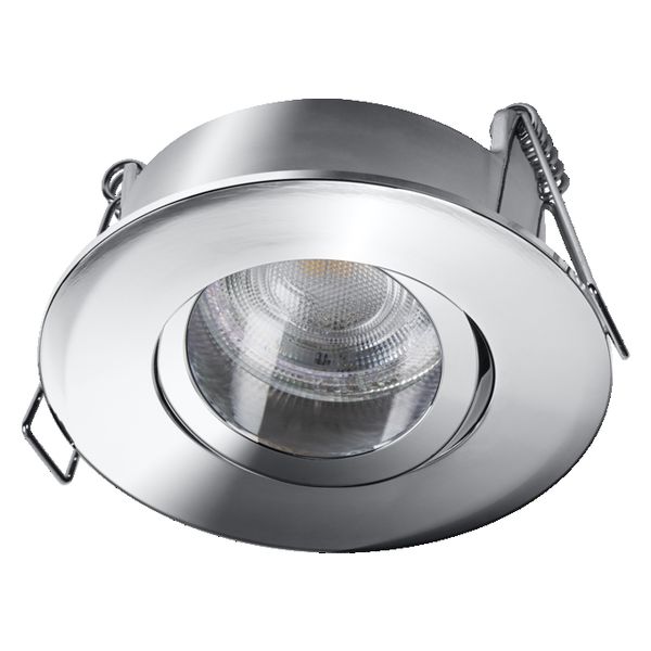 Spot Set Recess GU10 IP65 Press 4.5W 827 Chrome - 