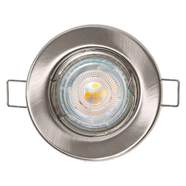 Spotlight Recess Set Incl. Osram LED 5x2.6W GU10 Brushed Nickel - , изображение 3