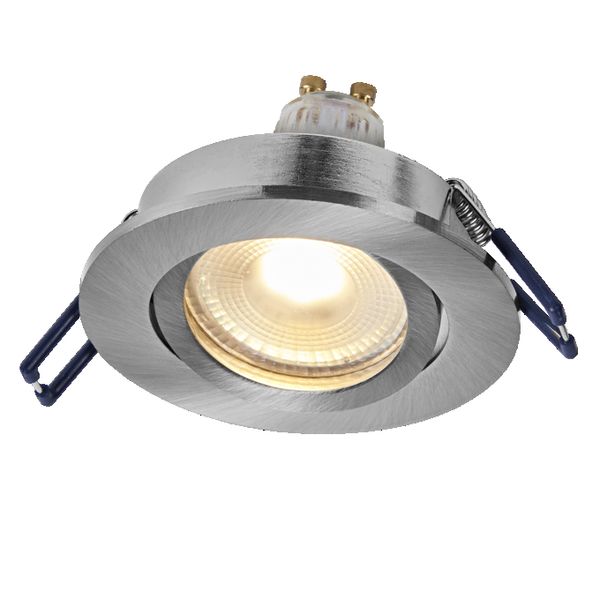 Spot Set Recess GU10 Dim Adjustable Click 6W 827 Satin Nickel - , изображение 4