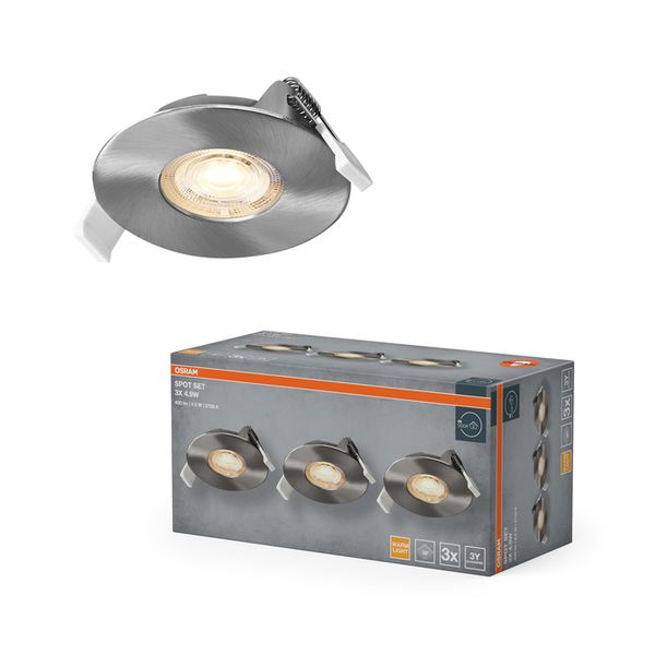 Spot Set Recess 4.9W 827 36° Satin Nickel - , изображение 2