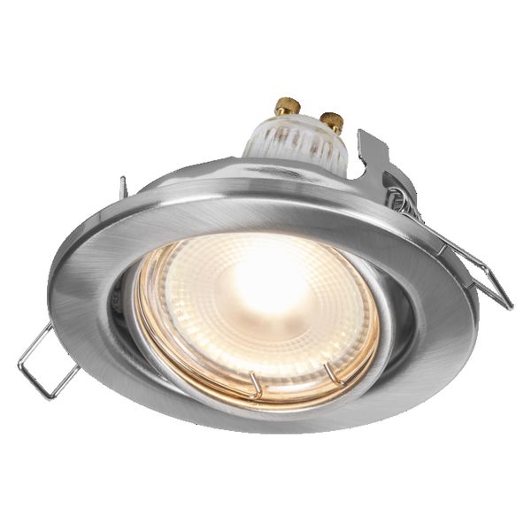 Spot Set Recess GU10 Adjustable 4.5W 827 Satin Nickel - , изображение 4