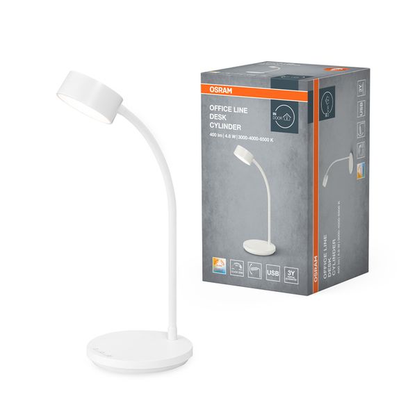 Office Line Desk Cylinder 4.8W CCT Dimmable White - , изображение 2
