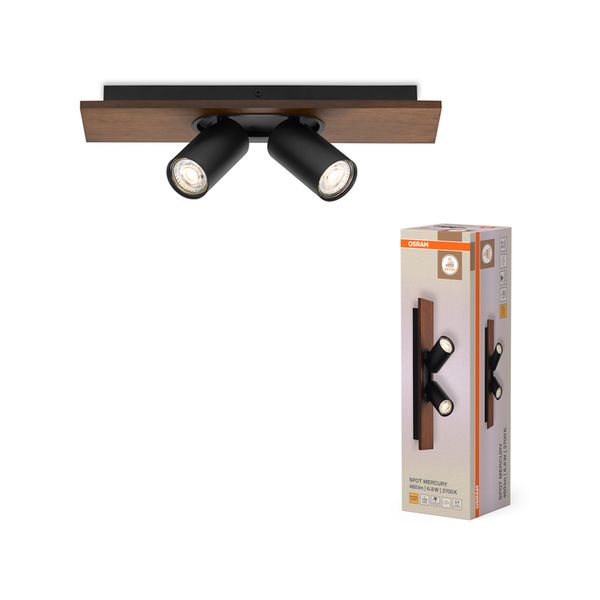 Decor Spot Mercury GU10 Black 2x3.4W 927 DIM - , изображение 2