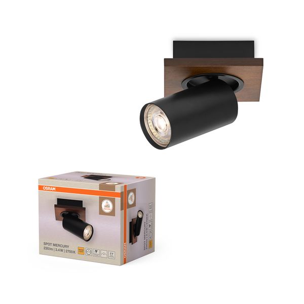 Decor Spot Mercury GU10 Black 1x3.4W 927 DIM - , изображение 2