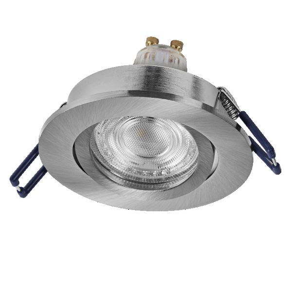 Spot Set Recess GU10 Adjustable Click 4.5W 827 Satin Nickel - 