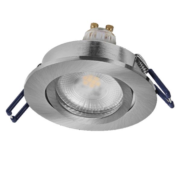 Spot Set Recess GU10 Dim Adjustable Click 6W 827 Satin Nickel - 