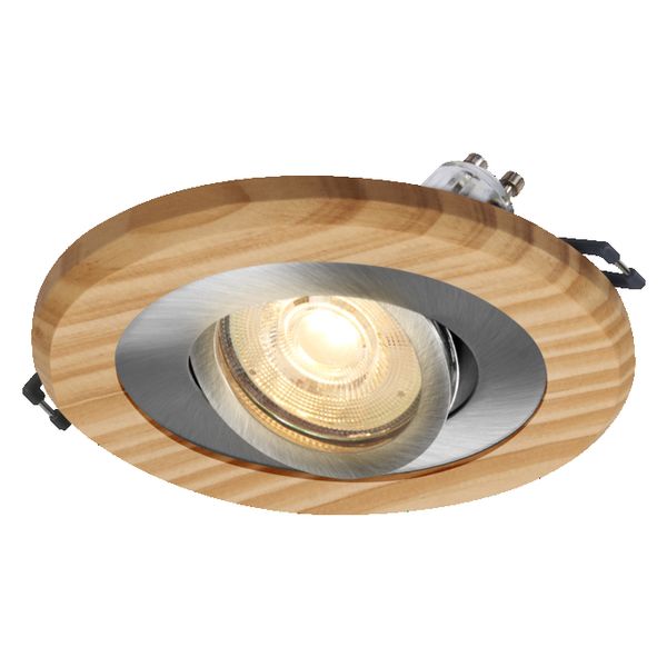 Wood Spot GU10 Bright 4.5W Satin Nickel - , изображение 4