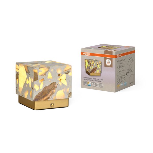 Decor Gleam Table 2W Touch CCT DIM White - , изображение 3
