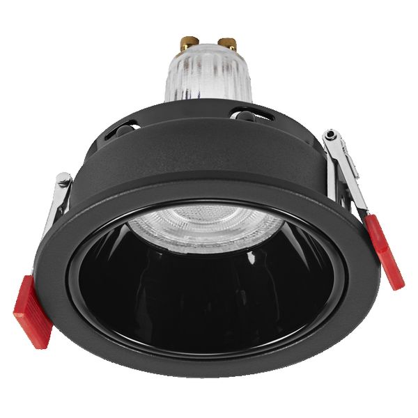 Spot Set Recess GU10 Press 4.5W 827 Black - 