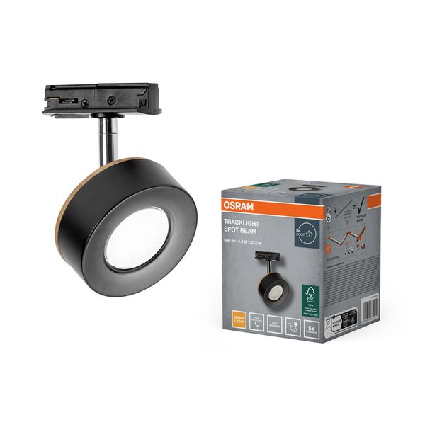 Tracklight Spot Beam 4.8W 830 Black - , изображение 2