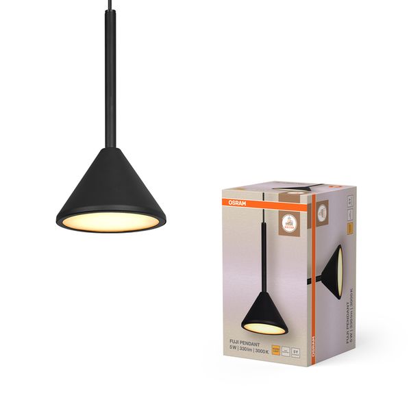 Decor Fuji 1XPendant 5W 930 Black - , изображение 2
