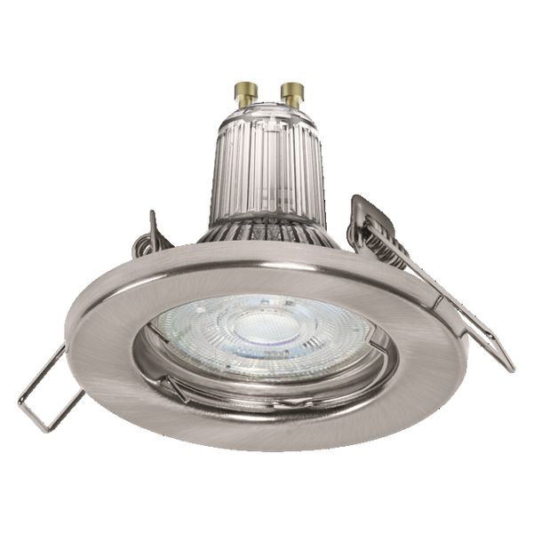 Spot Essential 5x2.6W GU10 Brushed Nickel - 