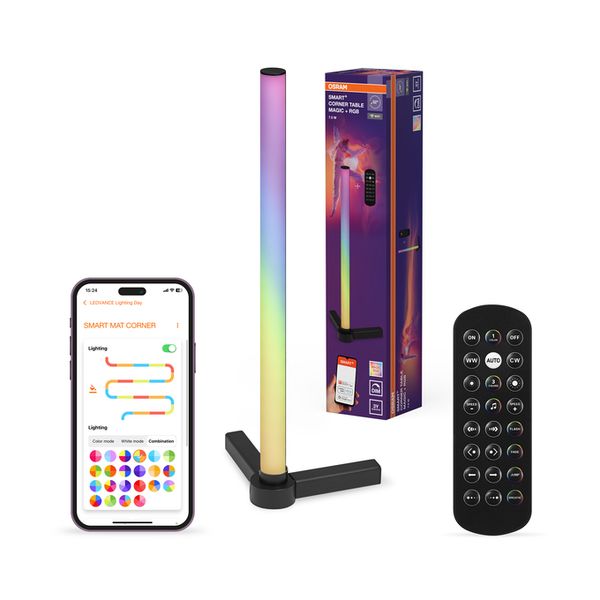 SMART WIFI CORNER TABLE Magic RGB Black Remote Control - , изображение 2