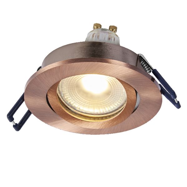 Spot Set Recess GU10 Dim Adjustable Click 6W 827 Red Brass - , изображение 4