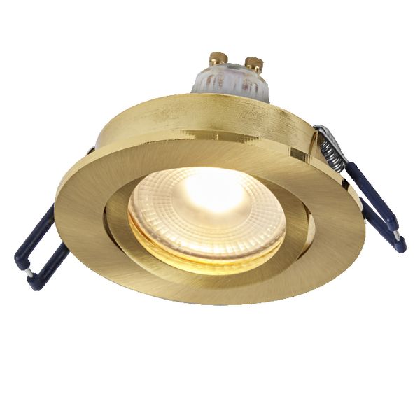 Spot Set Recess GU10 Dim Adjustable Click 6W 827 Satin Gold - , изображение 4