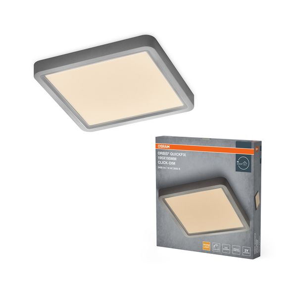 Orbis Quickfix 195x195mm 16W Click Dim 830 Silver - , изображение 2