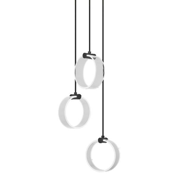 Decor Circle 3XPendant PL 20W Click CCT Black - , изображение 4