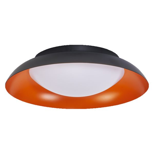 Orbis Plate 310MM 19W 830 Click DIM Black and Orange - 