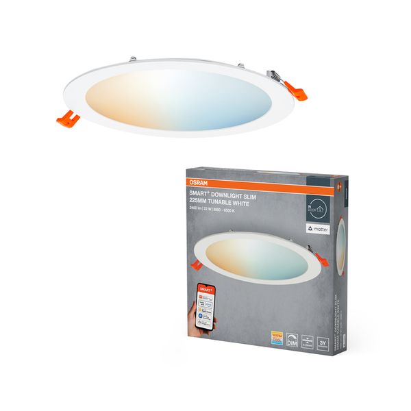 SMART+ MATTER Recess Slim Downlight 225mm Tunable White - , изображение 2