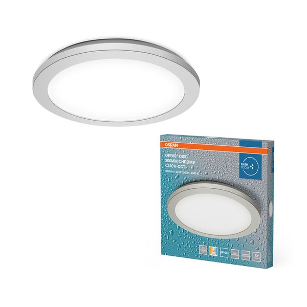 Orbis Disc 30CM 22W Click CCT IP44 Chrome - , изображение 2