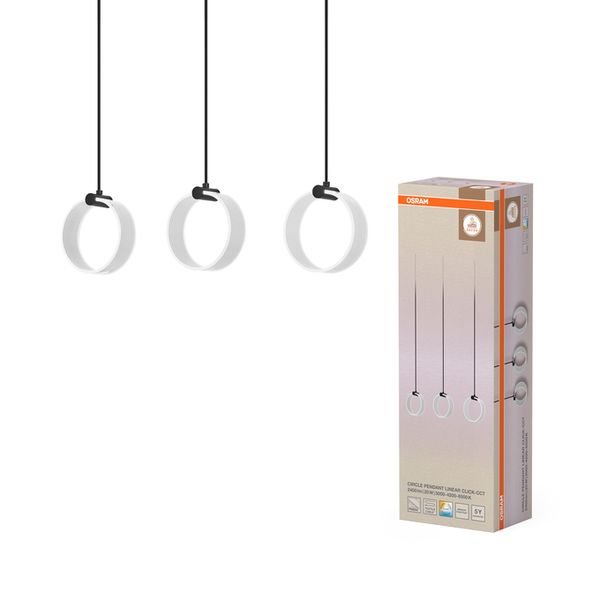Decor Circle 3XPendant LN 20W Click CCT Black - , изображение 2
