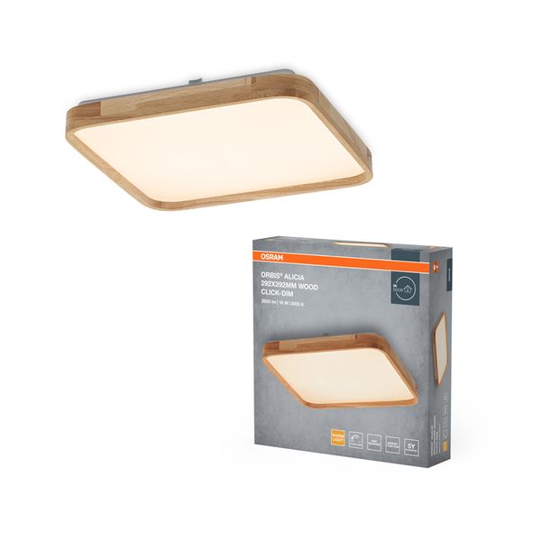 Orbis Alicia 292X292MM 16W 830 Click DIM Wood Decor - , изображение 2