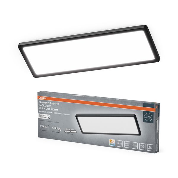 Planon Easyfix 580 mm 24 W CCT UGR19 IP54 Black - , изображение 3