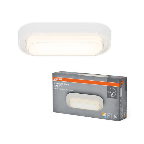LED Bulkhead Style Oval 24W CCT White - , изображение 2
