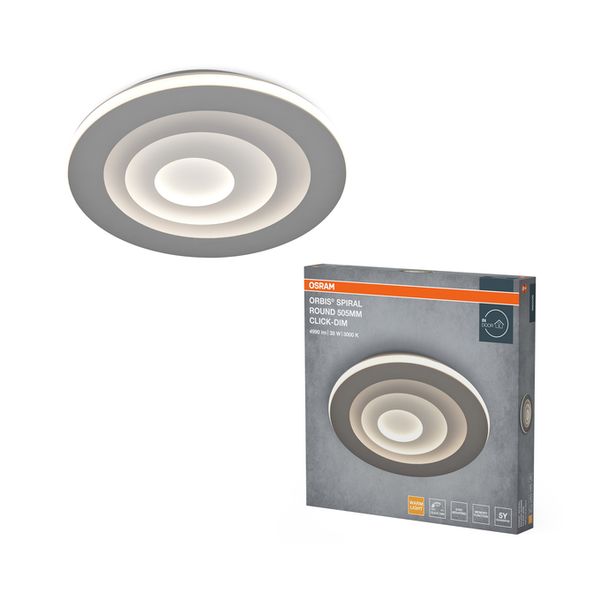 Orbis Spiral Round 505mm 38W Click Dim 830 Grey - , изображение 2