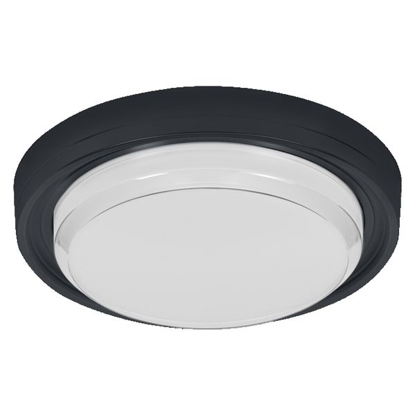LED Bulkhead Style Round 24W CCT Black - 