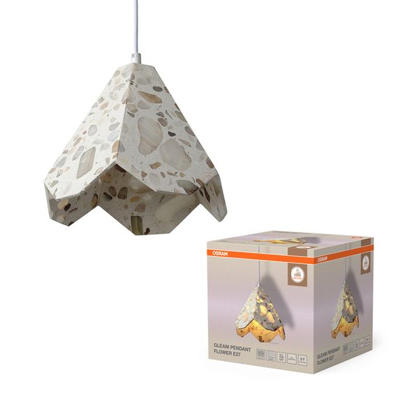 Decor Gleam Pendant Flower E27 White - , изображение 2