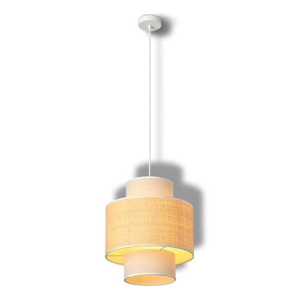 Decor Wrap Cylinder Pendant E27 Beige - , изображение 4