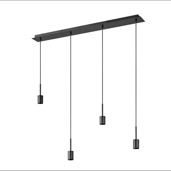 Decor Pendant Needle Linear 4xE27 Dark Grey - 