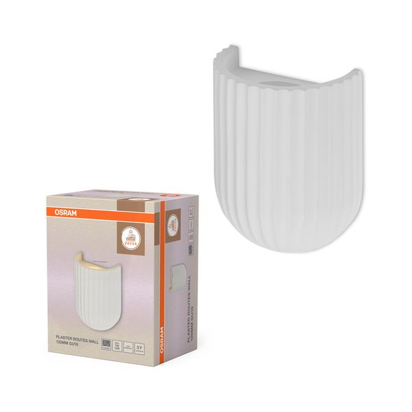 Decor Plaster Routes Wall 120 1xGU10 White - , изображение 2