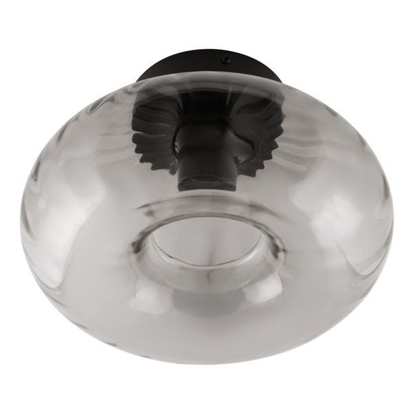 Decor Smoke Glass Ceiling E27 Black - 