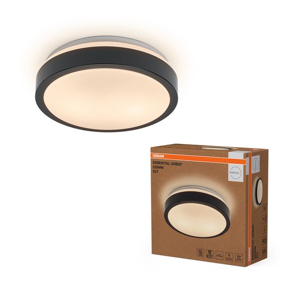 Essential Orbis E27 220mm 1 Lamp Black - , изображение 2