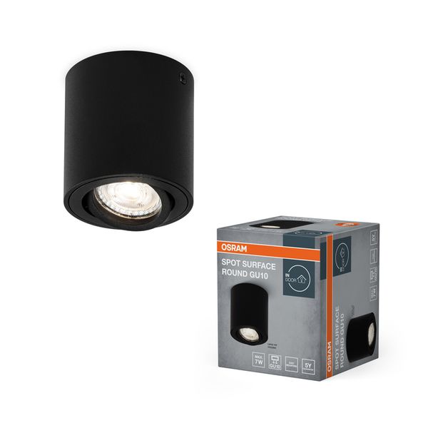 Spot Surface Round GU10 Black - , изображение 2