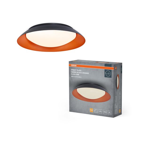 Orbis Plate 480MM 45W 830 Click DIM Black and Orange - , изображение 2