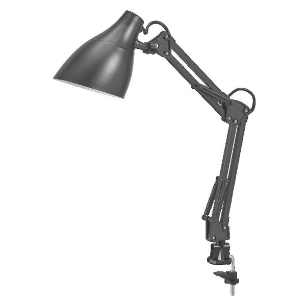 Office Line Desk Pear Clip E27 Black - 