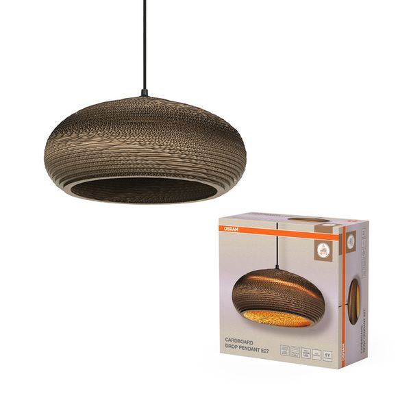 Decor Cardboard Drop Pendant E27 Brown - , изображение 2
