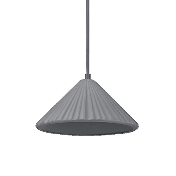 Decor Concrete Pyramid Pendant E27 Dark Grey - 