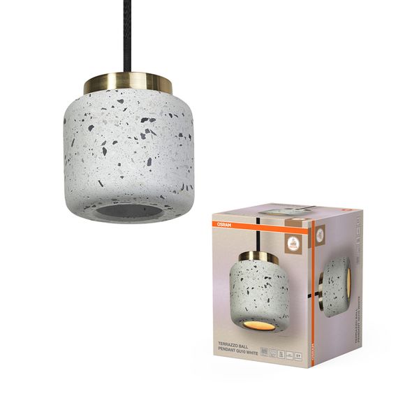 Decor Terrazzo Ball Pendant 1XGU10 White - , изображение 2