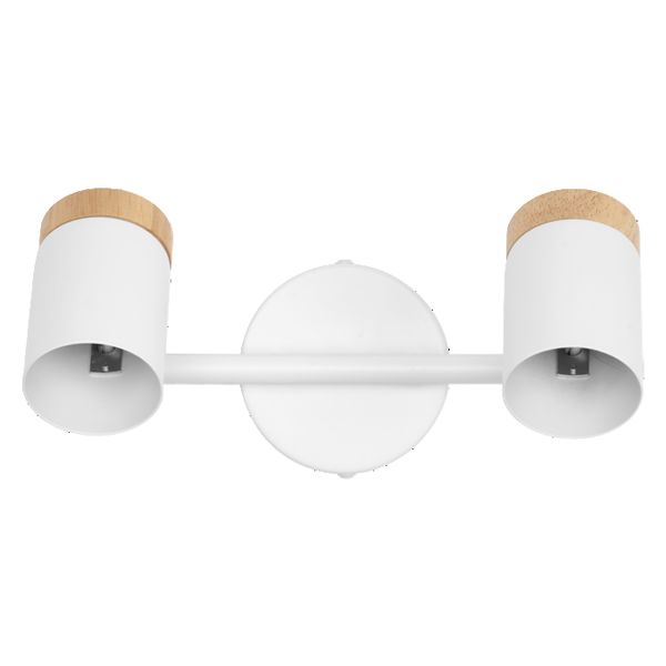 LED Spot Stamp 2xGU10 White and Wood - , изображение 3