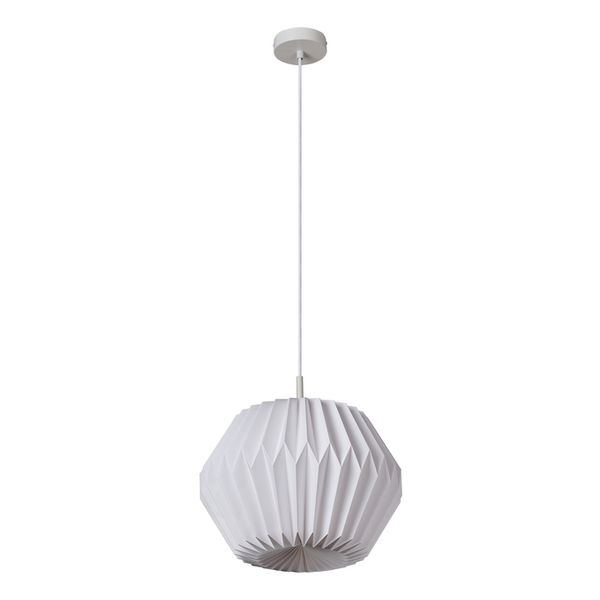 Decor Paper Lantern Gem Pendant E27 White - 