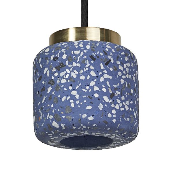 Decor Terrazzo Ball Pendant 1XGU10 Blue - 