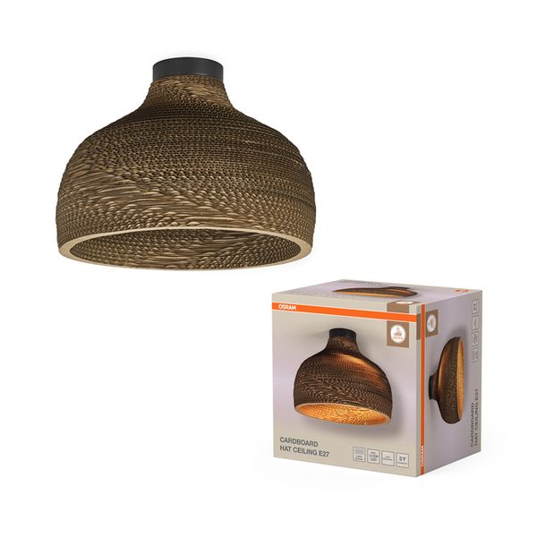 Decor Cardboard Hat Ceiling E27 Brown - , изображение 2