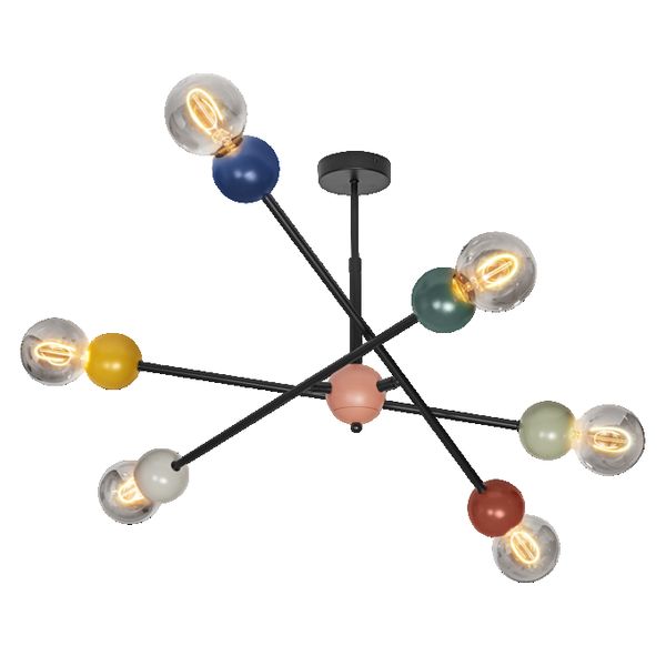 Decor Bubble Pendant 6XE27 Multicolor - , изображение 4